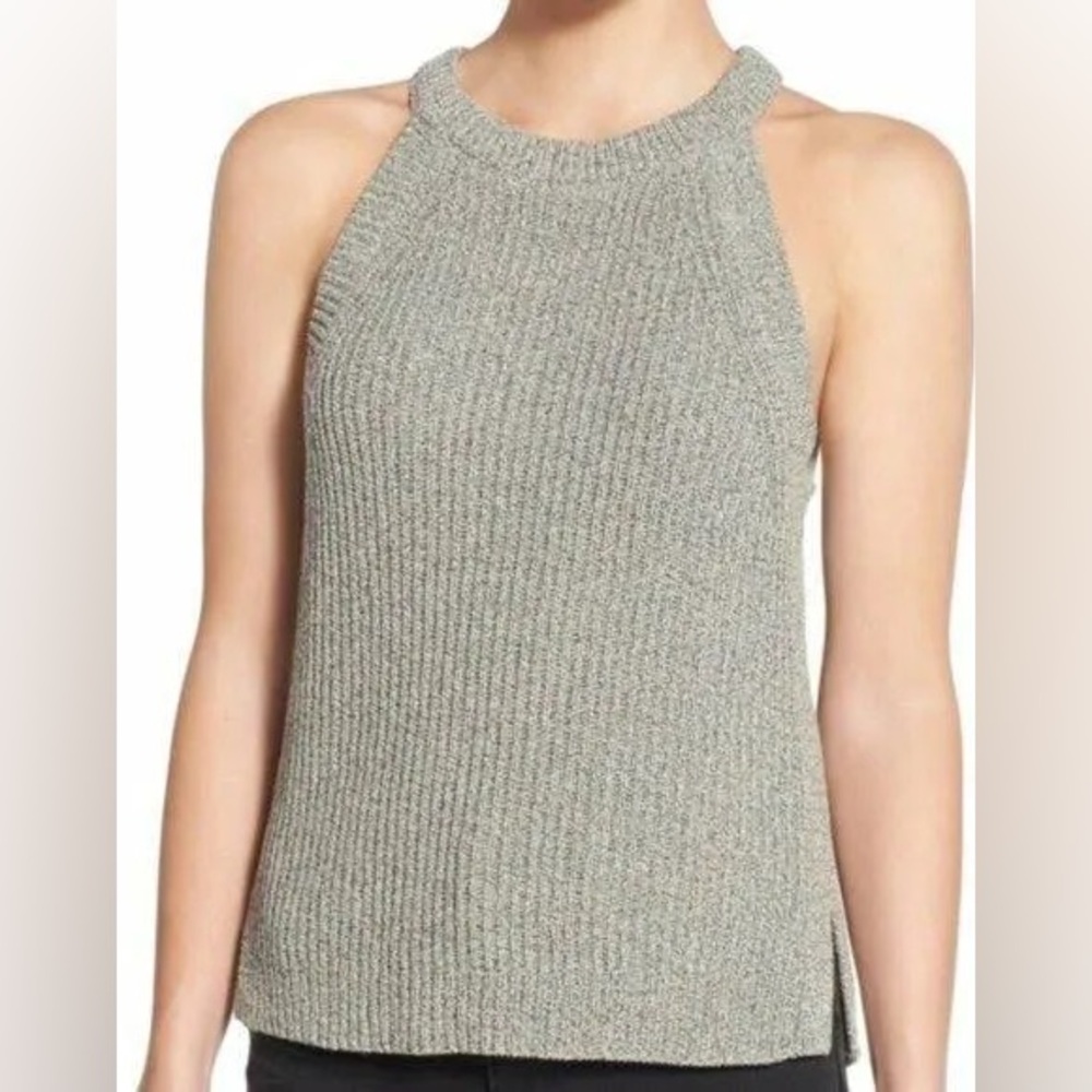 Madewell Valley Sweater Tank Vest Grey X-Small XS
